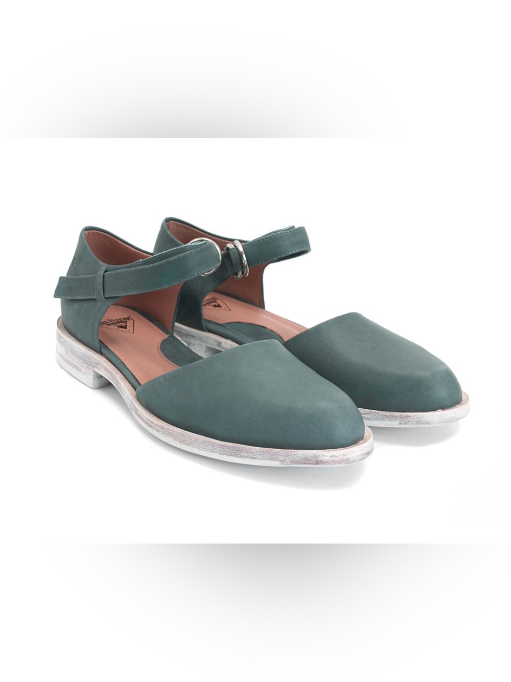 John Fluevog Anna Maria mary jane leather flat mod vogs flats Size 6.5